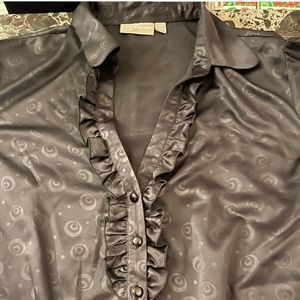 Womens Black Croft & Barrow short sleeve dress top